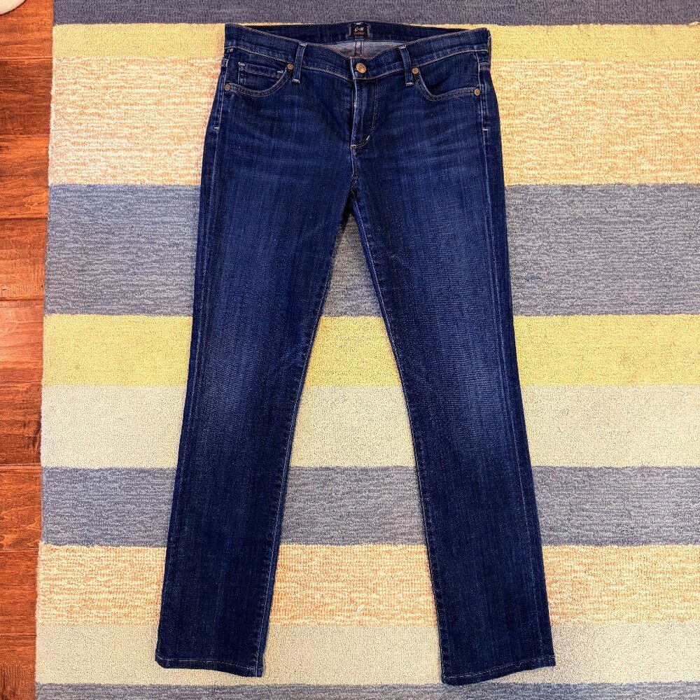 Citizens of Humanity Size 29 Dark Wash Stretch Denim Jeans Mid Rise Classic Fit